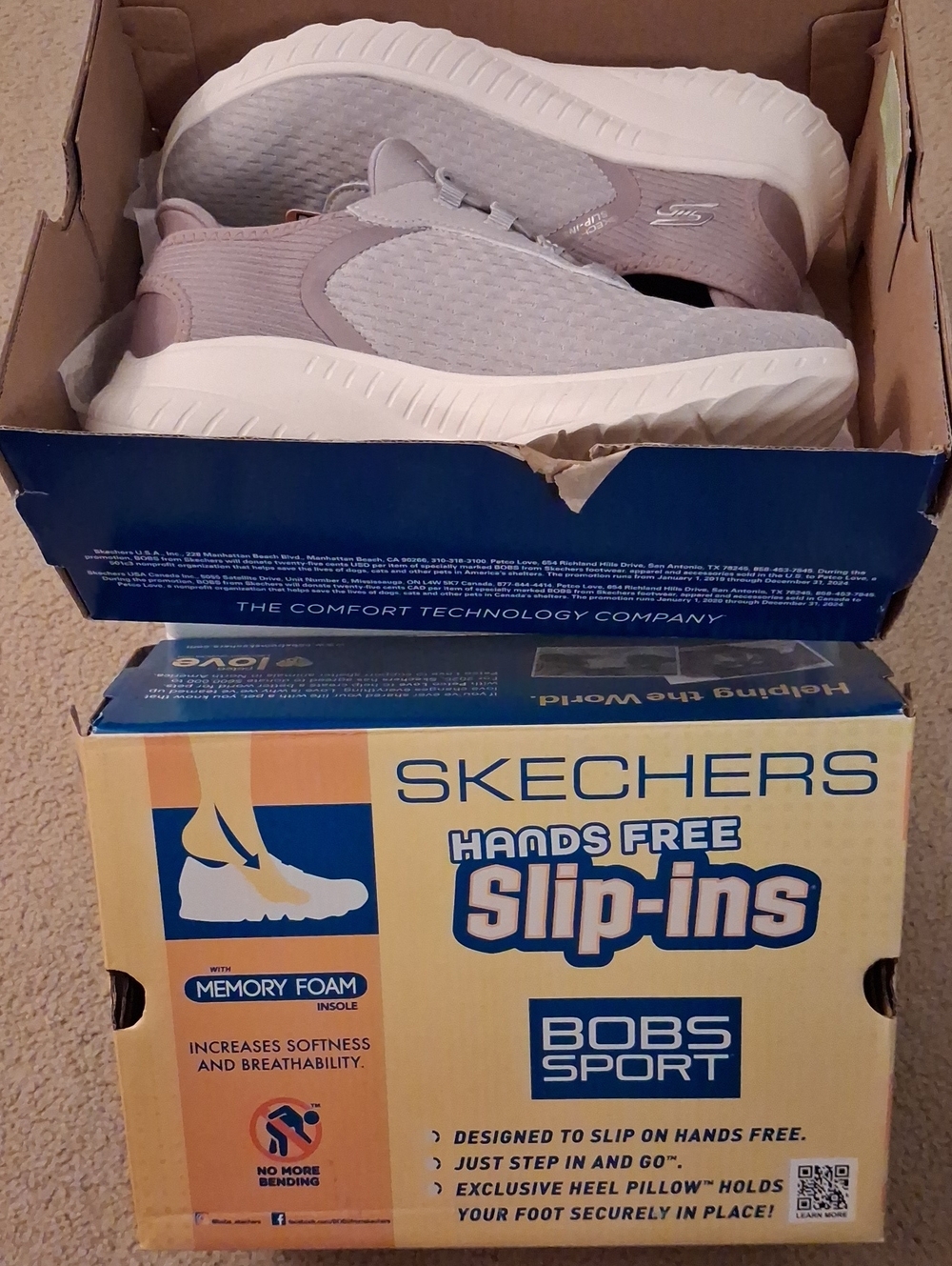 NIB Skechers Lavender Women's Slip-ins Athletic Sneakers Size 6 Shoes